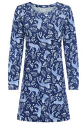 Nightdress+Lascana+Farbe Darkblue Aop