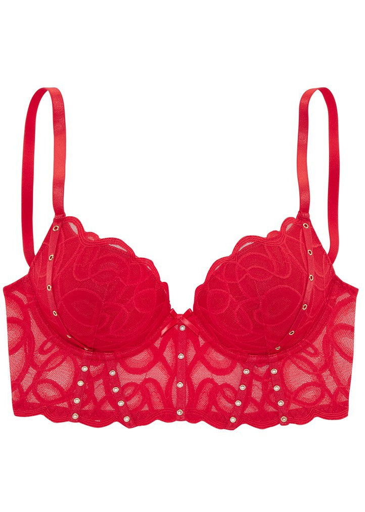 Push-Up BH B+Luna+Farbe Red