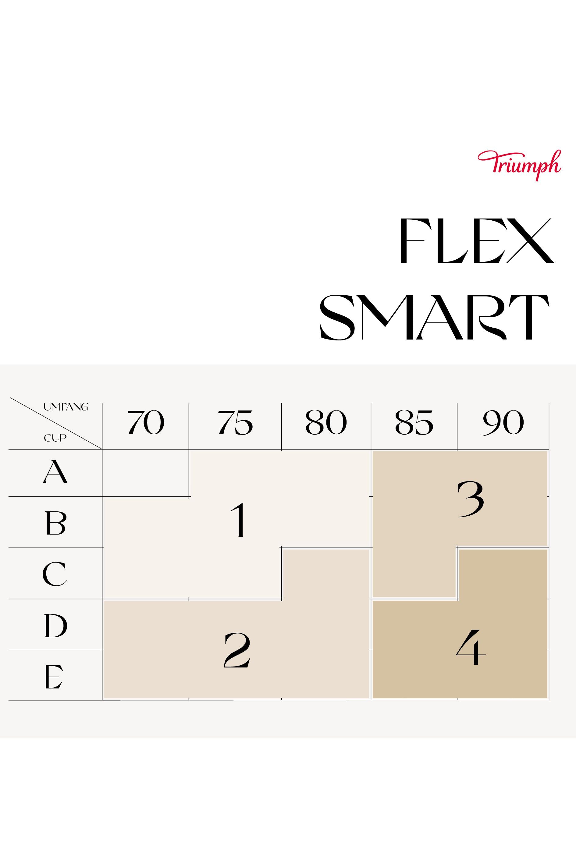 Schalen-BH ohne Bügel+Flex Smart P+Farbe Soft Praline