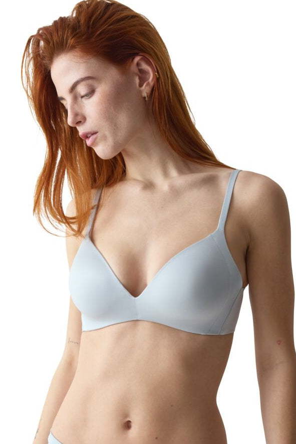 Schalen-BH ohne Bügel+Body Make-up Soft Touch P+Farbe Pearl Grey