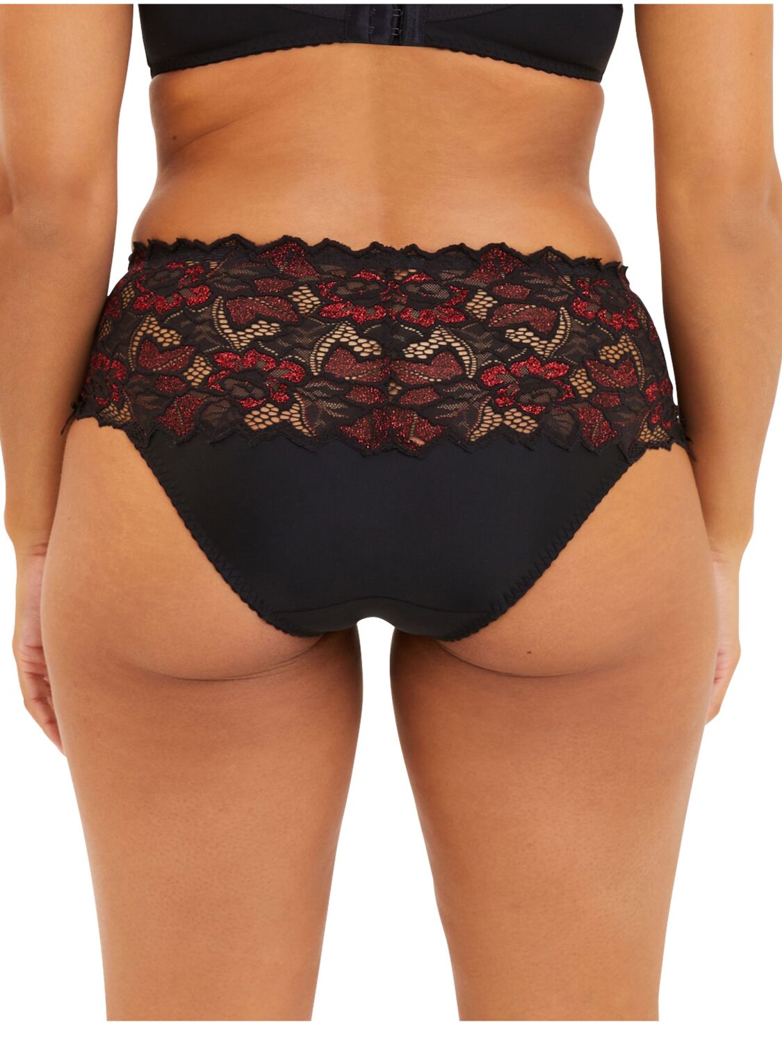 Sans Complexe Slip Arum Glitter Farbe Black & Red Glitter