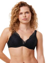 Schalen-BH+Body Make-Up Illusion Lace WP+Farbe Black